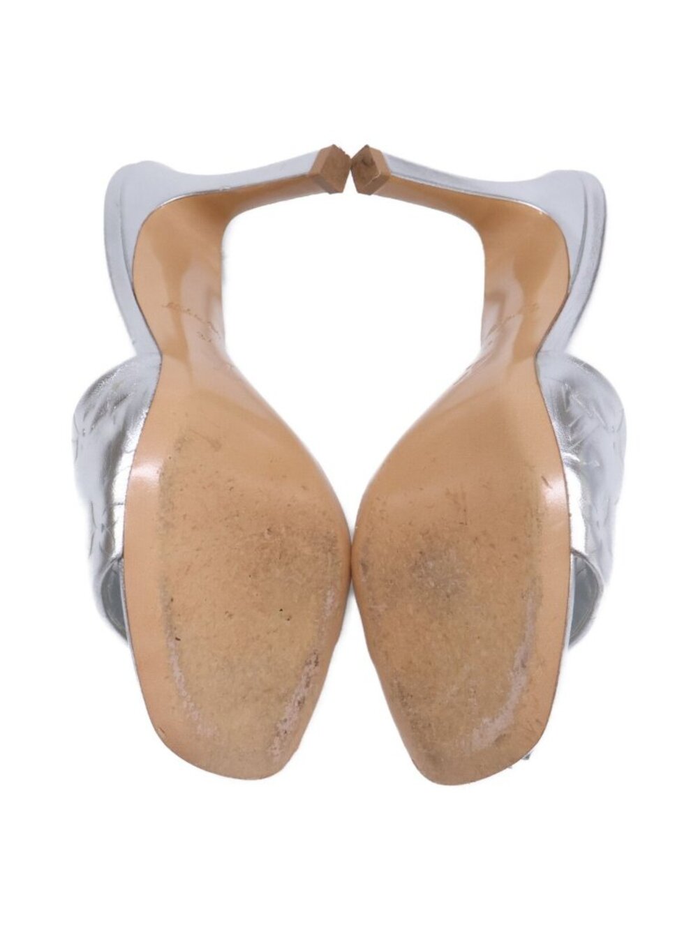 Louis Vuitton Revival Line Metallic Lambskin Mules - Picture 6 of 9